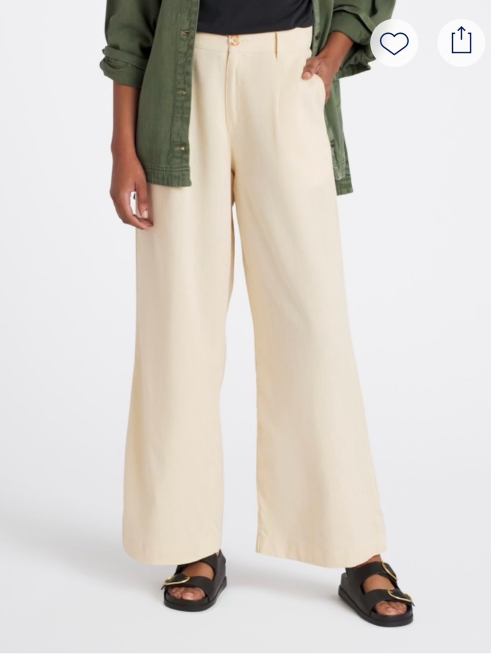 NWT Alessandra High Waist Wide Leg Trouser Pant